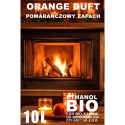10L BIOETANOL BIOPALIWO do kominków pomarańcza 1 x 10L
