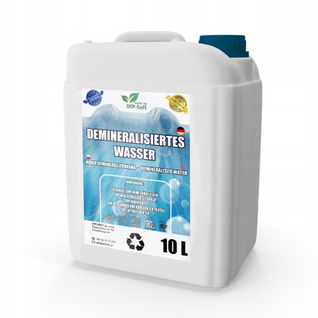 Woda Demineralizowana Destylowana CZYSTA wysoka jakość 10L Premium