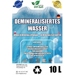 Woda Demineralizowana Destylowana CZYSTA wysoka jakość 10L Premium