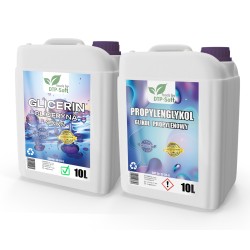20L GLICERYNA ROŚLINNA I GLIKOL PROPYLENOWY 2 x 10 litrów ZESTAW PREMIUM