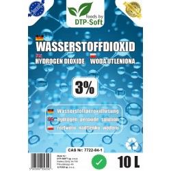 10L WODA UTLENIONA 3% NADTLENEK WODORU 3% 10 litrów