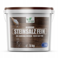 Sól kamienna drobna Kłodawska spożywcza 5kg WIADERKO