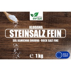 Sól kamienna drobna Kłodawska spożywcza 1kg WIADERKO