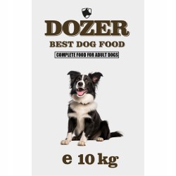 Dozer Karma Pełnoporcjowa Sucha dla Psów z Drobiem 10kg Premium