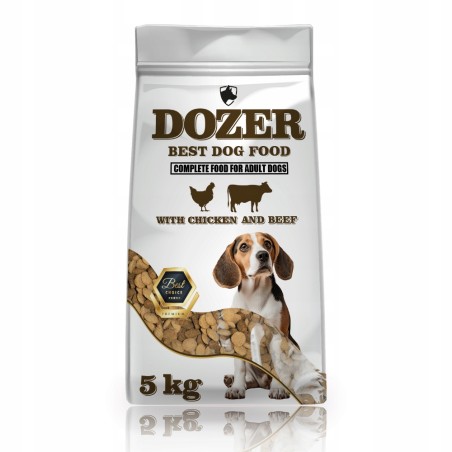 Dozer Karma Pełnoporcjowa Sucha dla Psów Mix Smaków 5kg Premium