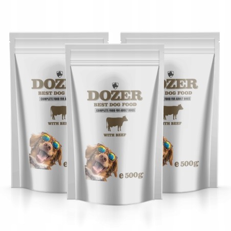 Dozer Mokra karma Wołowina Classic 3 x 500 g