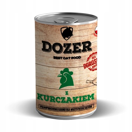 DOZER Premium dla Kota z kurczakiem 400g puszka