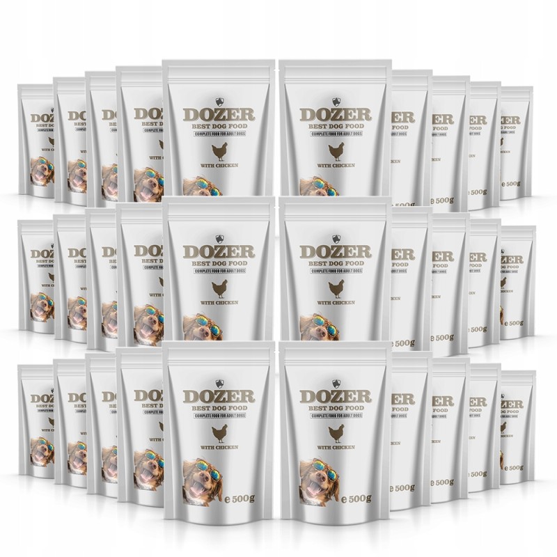 Dozer Mokra karma Drób Classic 30 x 500 g