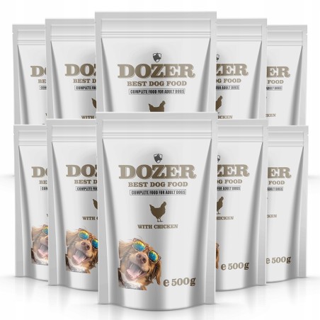 Dozer Mokra karma Drób Classic 10 x 500 g