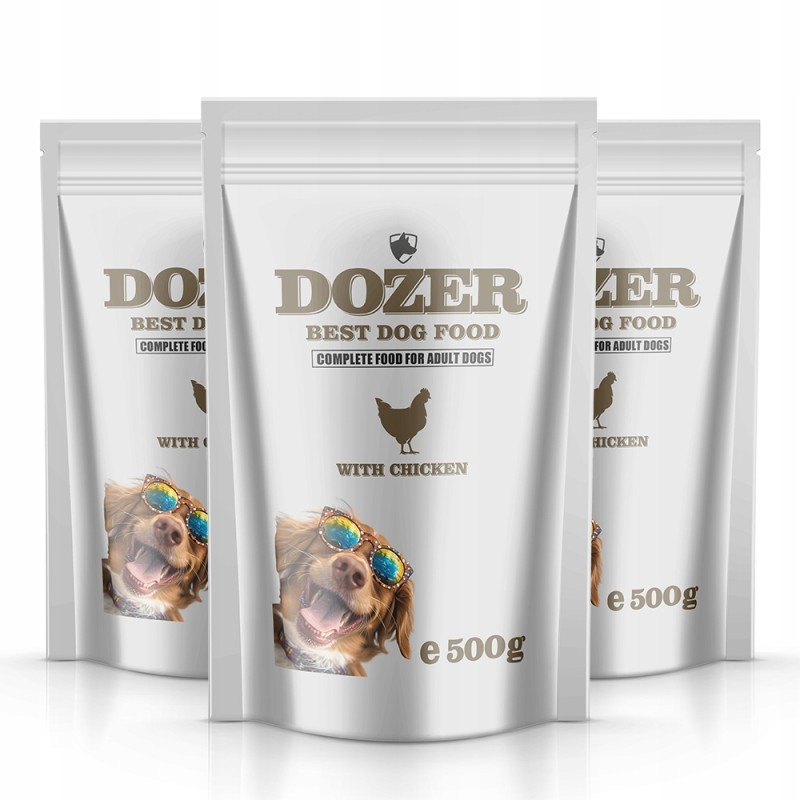 Dozer Mokra karma Drób Classic 3 x 500 g
