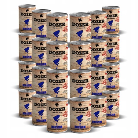 Dozer mokra karma dla psa dorsz 24x400g