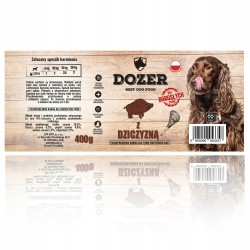 Dozer mokra karma dla psa dziczyzna 24x400g