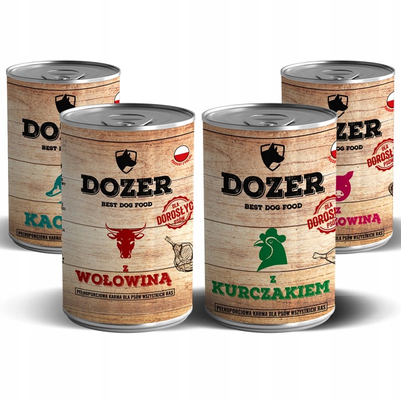Dozer mokra karma dla psa Mix puszki 4x400g