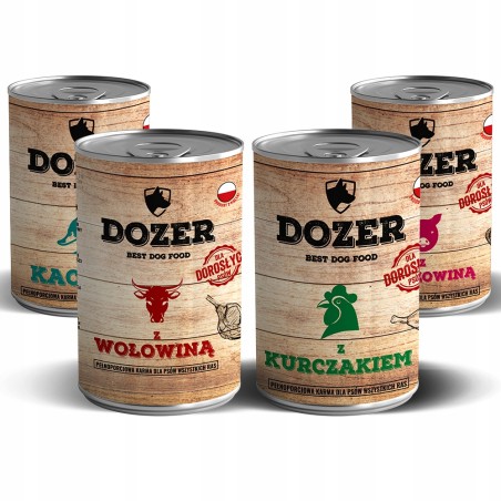 Dozer mokra karma dla psa Mix puszki 4x400g