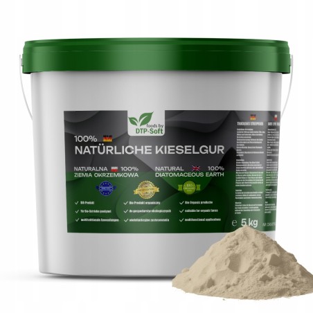 5KG ZIEMIA OKRZEMKOWA DIATOMIT NA KLESZCZE MRÓWKI PLUSKWY PCHŁY ROZTOCZA
