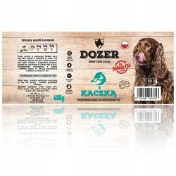 Dozer mokra karma dla psa kaczka 24x400g