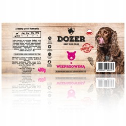 Dozer mokra karma dla psa wieprzowina 6x400g