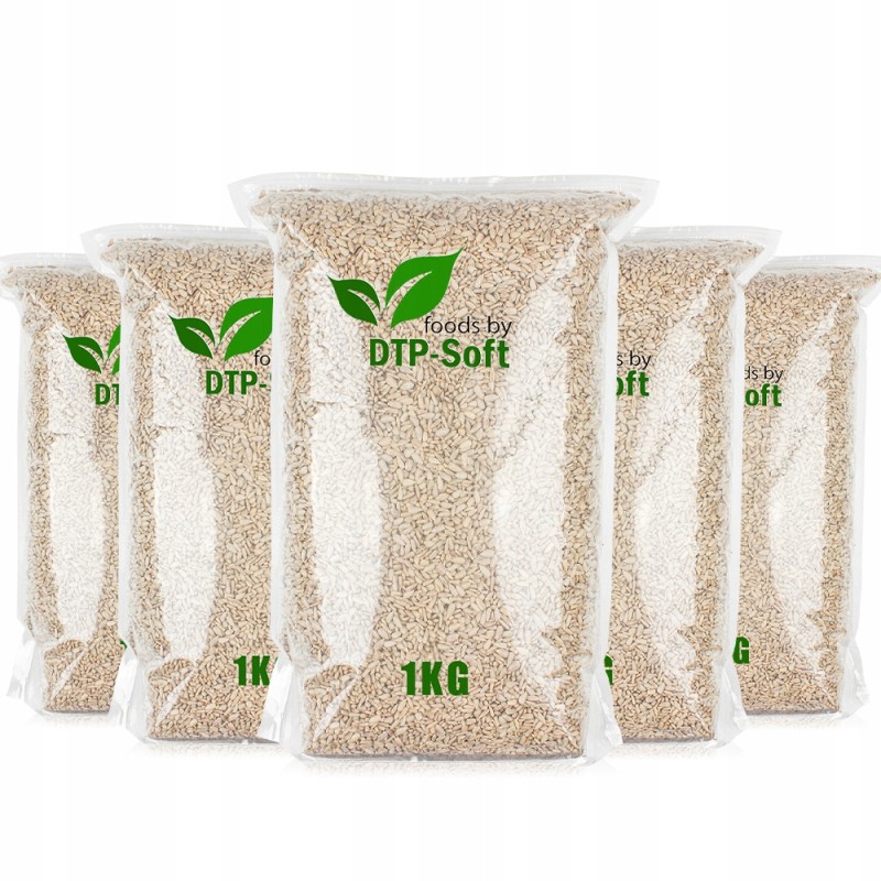 SŁONECZNIK łuskany 5kg świeży naturalny 100% Foods TOP 5 x 1kg
