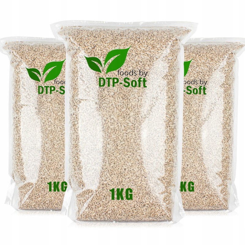 SŁONECZNIK łuskany 3kg świeży naturalny 100% Foods TOP 3 x 1kg