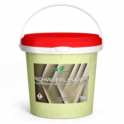 Siarka mielona proszek 5kg Czysta 99,9% w wiaderku Nawóz 5 kg