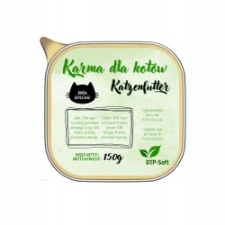 MOKRA KARMA DLA KOTA DTPSOFT TACKA PASZTET DRÓB 66x150G