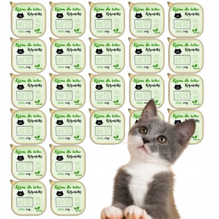 MOKRA KARMA DLA KOTA DTPSOFT TACKA PASZTET DRÓB 44x150G