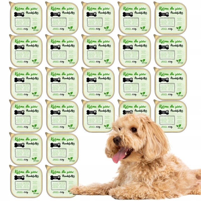 MOKRA KARMA DLA PSA DTPSOFT TACKA PASZTET JAGNIĘCINA 66x150G