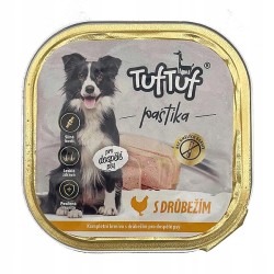 MOKRA KARMA DLA PSA TUFTUF TACKA PASZTET DRÓB 6x300G