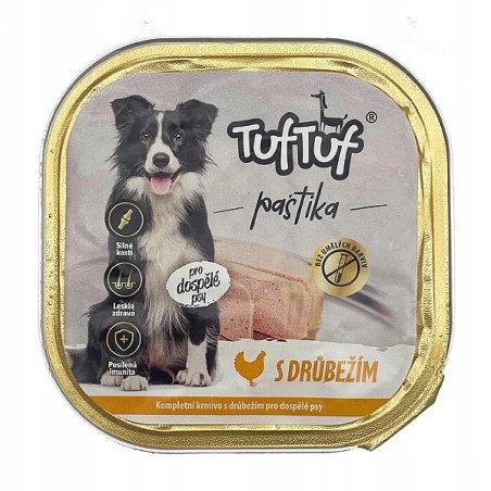 MOKRA KARMA DLA PSA TUFTUF TACKA PASZTET DRÓB 300G