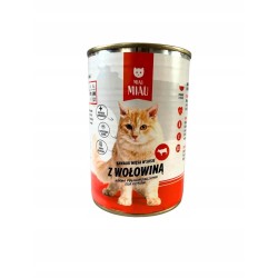 MOKRA KARMA DLA KOTA MIAU MIAU MIX SMAKÓW 12x415G