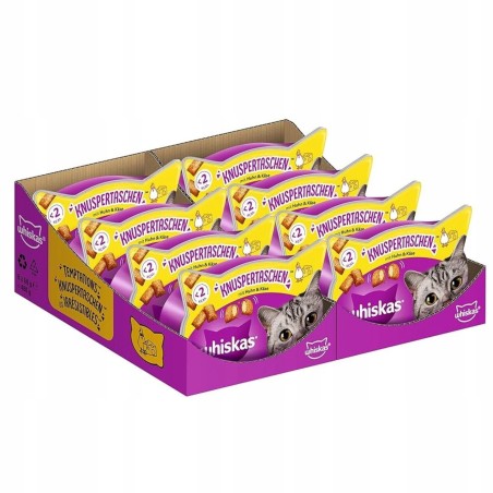 Whiskas przysmak poduszeczki dla kota Temptations KURCZAK i SER 16x60g