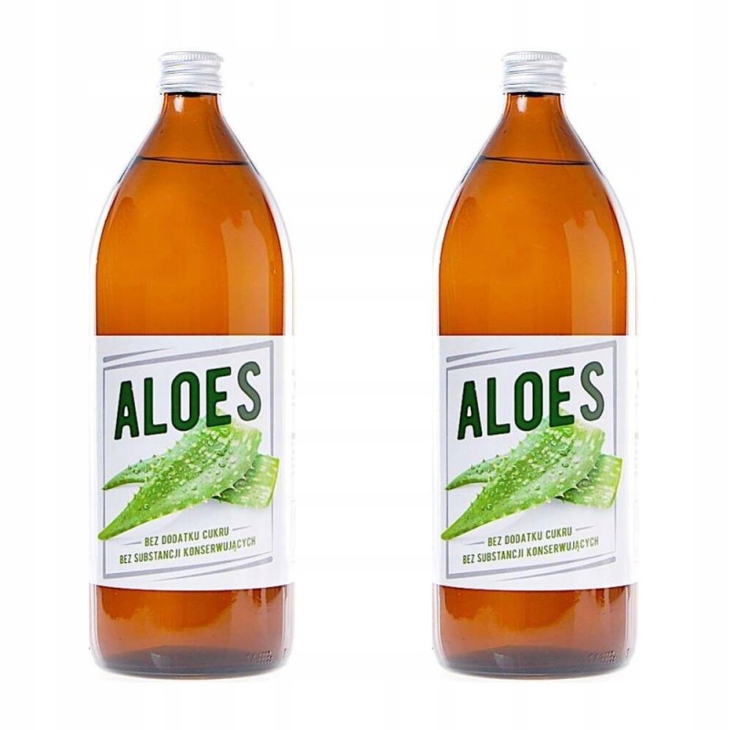 Sok z Aloesu 2x1l naturalny bez konserwantów 2000ml