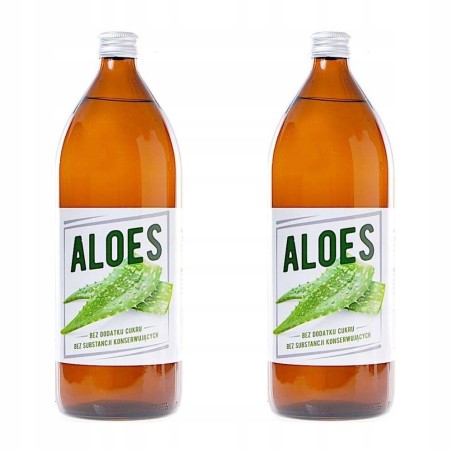 Sok z Aloesu 2x1l naturalny bez konserwantów 2000ml