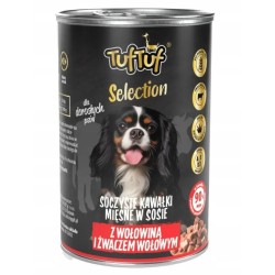 TUFTUF SELECTION KAWAŁKI W SOSIE Z WOŁOWINĄ 12x415G