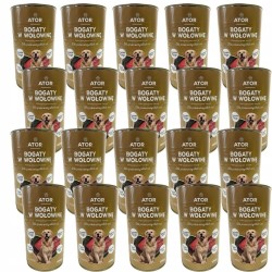 ATOR Mokra karma dla psa drób wołowina mix puszka zestaw 24x1250g