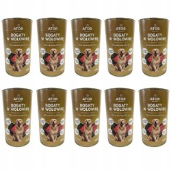 ATOR Mokra karma dla psa drób wołowina mix puszka zestaw 20x1250g