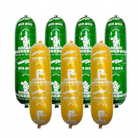 Baton wielkopolski dla psa 10x900 g kaczka kurczak wysoka jakość