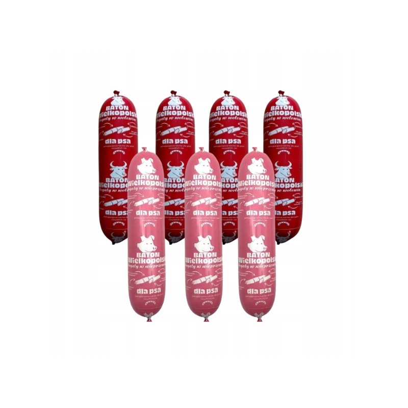 Baton wielkopolski dla psa 30x900 g wołowina wieprzowina wysoka jakość