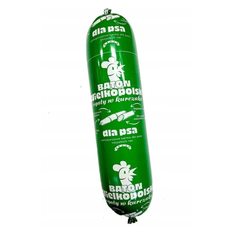 Baton wielkopolski dla psa 900 g kurczak wysoka jakość