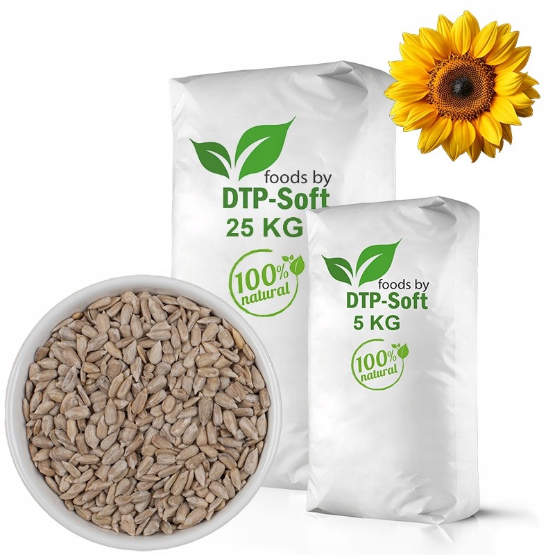 SŁONECZNIK ŁUSKANY 30kg Naturalny wysoka jakość
