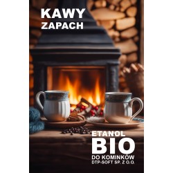 BIOPALIWO zapachowe BIOETANOL PŁYN paliwo do BIOKOMINKA kawa zapach kawy 1L