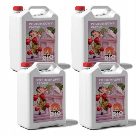 BIOETANOL BIOPALIWO do kominków zapach Poziomka 20L Poziomkowy