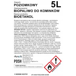 BIOETANOL BIOPALIWO do kominków zapach Poziomka 15L Poziomkowy