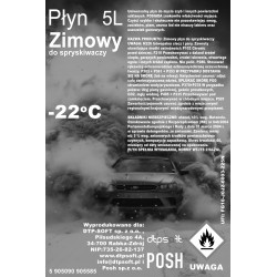 ZIMOWY PŁYN DO SPRYSKIWACZY -22 C DLA WSZYSTKICH 20L