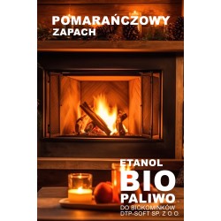BIOETANOL BIOPALIWO do kominków pomarańcza 10L(2x5L)