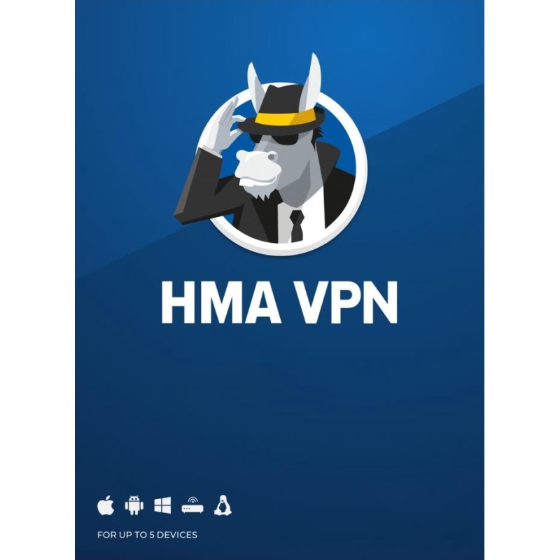 avast HMA! Pro VPN HideMyAss! 5 stanowisk / 1 rok