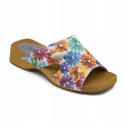 Chodaki drewniaki skórzane obuwie medyczne Clogers