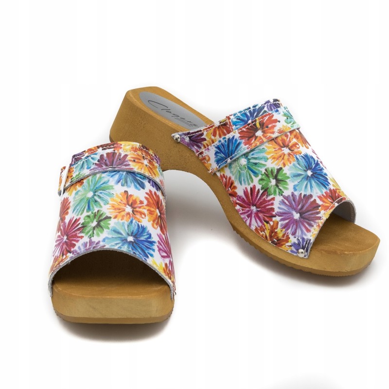 Wygodne Skórzane Pantofle Kapcie Rozmiar 36 EU