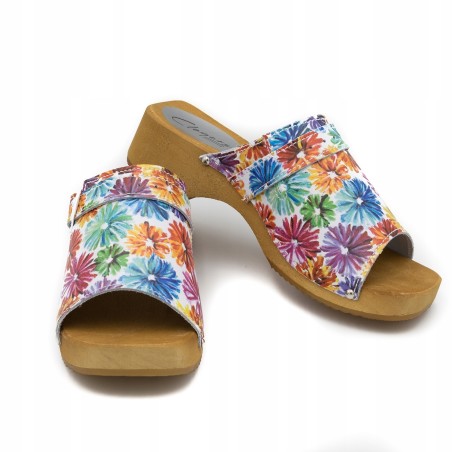 Wygodne Skórzane Pantofle Kapcie Rozmiar 36 EU