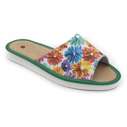 Wygodne Skórzane Pantofle Kapcie Rozmiar 36 EU